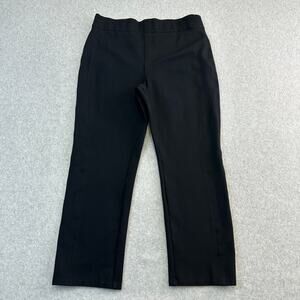 Spanx Perfect Pants WMNS Plus 2X Black Ponte High Rise Slim Straight Minimalist